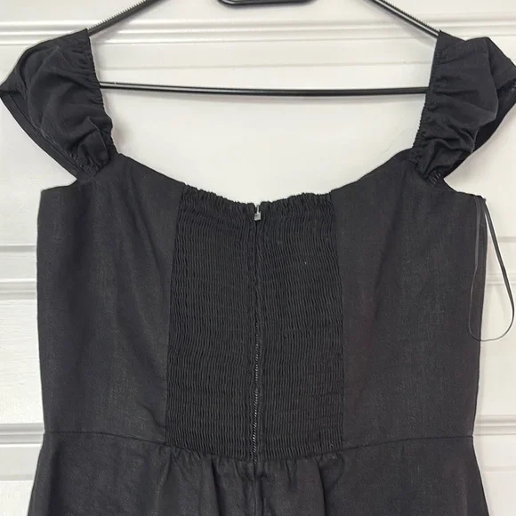 Reformation Linen Black Dress - Picture 5 of 5